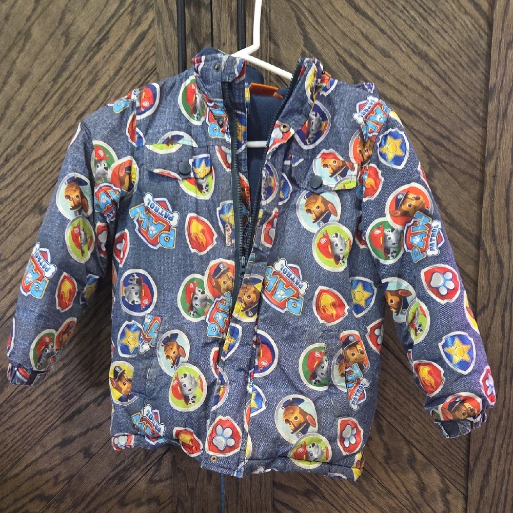 Paw Patrol Kids Puffer Jacket - Blue and Red